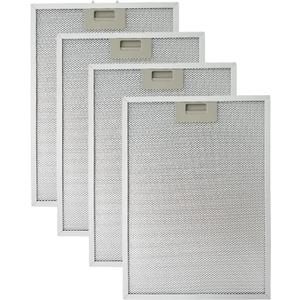 4 Pcs BPPFA30 Range Hood Grease Filter Replacement Fit for Broan QP130 QP130BL QP130BLC QP130SS, Aluminum Mesh Grease Vent Filter 11.81" x 16.25", Replace 97017720 S97017720 1568240 AP5610518
