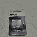 Kohler GP1077791-0 Plug Button with Fairfax Centerset Faucet, White, One Size