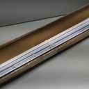No Tools No Drill Cordless Mini Blinds, 1" L-Shaped Slats Light Filtering Shades, Horizontal Vinyl Blinds for Indoor Windows, White,35.5" Wx 36" H