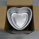 30 Pcs Heart Shaped Cake Pans with Lids, Mini Pink Aluminum Foil Baking Tins 3.4 Oz, Disposable Cupcake Containers for Valentine's Day, Mother's Day, Wedding, Party (100ml/3.4OZ)
