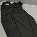 Womens Tennis Dresses A-Line Skirt with Wavy Hem Crisscross Strap Back Athletic Dress Golf Workout Casual Sportswear Black Large