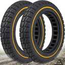 54-152 10X2 Solid Tire, 10 Inch Electric Scooter Wheels Replacement for iScooter i9s Swagtron Swagger 5 EVERCROSS EV10K PRO 10x2.125 Tubeless Front Rear Tyre, Solid Rubber Tires