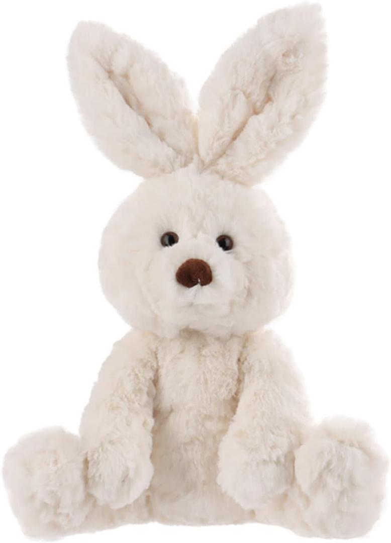 Apricot Lamb Toys Plush Creamy White Bunny Rabbit Stuffed Animal with Fluffy Soft Ears (Cream Bunny, 12 Inches)