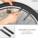 700x38c/700x40c Bike Tube FV48mm Presta Valve 2 Pack Road Bicycle Inner Tubes with 2 Tire Levers Premium Butyl Rubber Gravel Bike Tubes