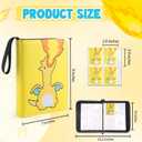 Premium Trading Card Binder 400 Pockets Card Holder with 50 Removable Sleeves, Collection Binder Album Book with Zipper for Game Cards