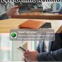 Wallet Finder Tracker Card, Wireless Charging Wallet Tracker, Works with Apple Find My (iOS Only), Find My Wallet, Luggage, car, Backpack and More, IP68 Waterproof