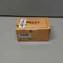 Rely+ Glossy Gold Metal Candle Holders with Handle for Taper Candlestick Set of 2 Modern Decor for Home Table Centerpiece for Wedding, Parties, Dinners, Decorations