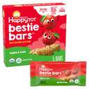 Happy Tot Organics Bestie Bars Soft-Baked Oat Bars, Organic Toddler Snacks with Protein and Gut-Friendly Fiber, Apple & Oats, 5 Count, BBD 01/26/2027