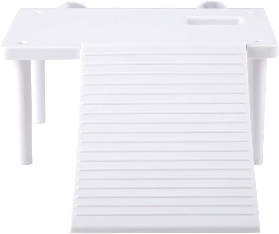 DAUERHAFT Tortoise Platfor,Reptiles Tortoise Floating Platform with Climbing Ladder Terrarium Aquarium Tank Ornament, ABS,14 10 6.5cm,for Fish Tank