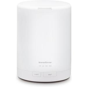 InnoGear 300ML Essential Oil Diffuser, Premium 5-in-1 Ultrasonic Aromatherapy Diffusers Scent Humidifier Aroma Diffuser Vaporizer Auto-Off Timer for Room Office Home, Basic White, Medium