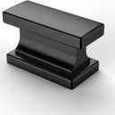 Asidrama 10 Pack Matte Black Kitchen Cabinet Knobs Drawer Cabinet Hardware Zinc Knobs for Dresser Drawers (Single Hole Knob)