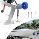 Adjustable Boat Trailer Winch Stand with Roller, Boat Trailer Winch Post, Fits 3" W x 4" H Trailer Drawbar, Boat Trailer Winch Mount for Motorboats/Fishing Boats Up to 16.4FT in Length