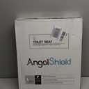 Angel Shield Toilet Seat with Zinc Alloy Hinges Quiet-Close Quick-Release Wood Molded UV Lid Easy Clean(Elongated, Black)