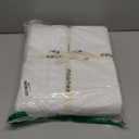 MooMee Bedding Duvet Cover Set 100% Washed Cotton Linen Like Textured Breathable Durable Soft Comfy (Solid Off White, Full 80"x90")