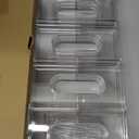 LARGER Compartment - 3 Tier Stackable Water Bottle Organizer Holder - for Stanley 40oz & Others' Large Tumbler - Clear Wine Rack, 12 Cup Bottle Holder for Cabinet Home Countertop Fridge Pantry Shelf