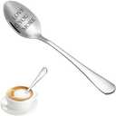 Set of 2 Pack, Love You More Spoon for Couples,Anniversary Birthday Valentine's Day, Coffee Lovers - Suitable Gift for Men, Women, Sisters, Him, Her, and Wedding Gifts