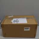 Oikss 100 Pack 8x4.75x10 Inch Medium White Kraft Paper Bags with Handles Bulk for Birthday Wedding Party Favors Grocery Retail Shopping Business Takeout Goody Craft Gift Bags Sacks, (100pcs Count)