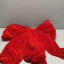 Giant Bow Christmas Tree Topper, 6ft/180cm Extra Large Red Velvet Bow Huge Xmas Topper Oversized Big Tree Decorations for Indoor Mantel Home Holiday Decor Birthday Wedding Party Photo Backdrop