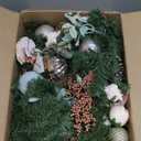 WBHome Pre-lit 9 Feet/108 Inch Christmas Garland, Rose Gold Lighted Garland with 50 LED Lights for Indoor Outdoor Xmas Decor Holiday Decorations, Battery Operated (Batteries NOT Included)