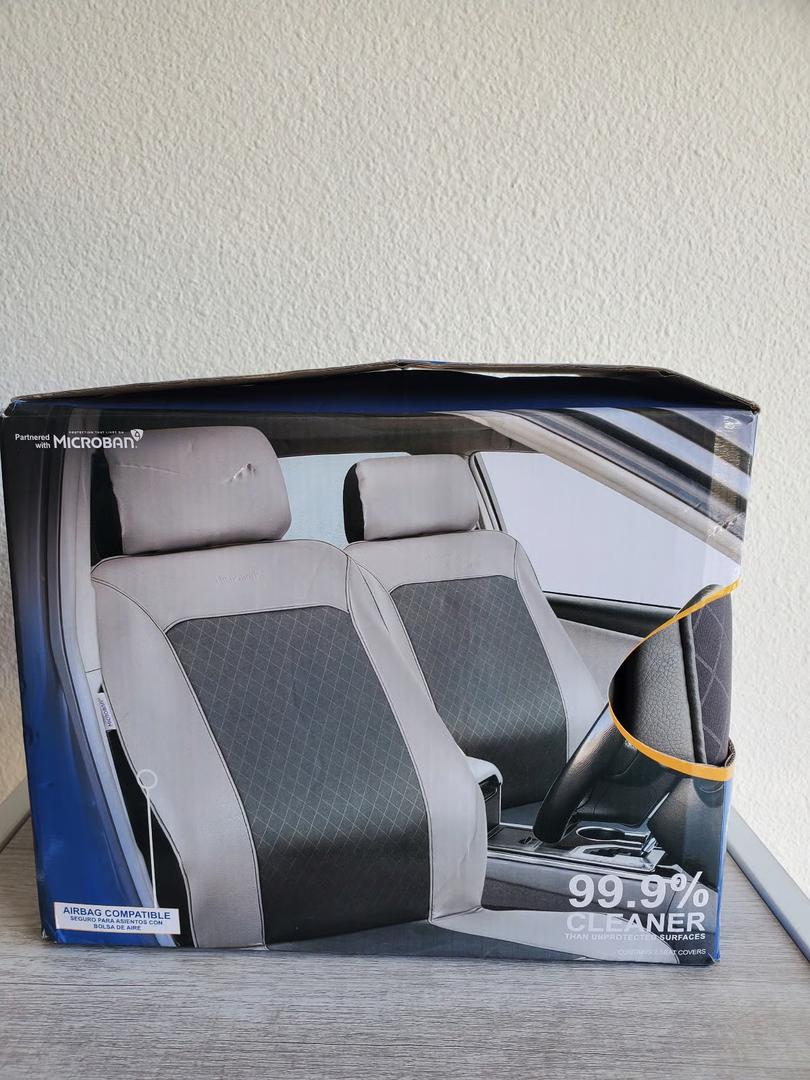 Pilot Automotive Slate Seat Cover Pair with Microban