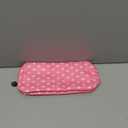 Small Makeup Pouch for PurseNylon Travel Toiletry Storage Cute Preppy Cosmetic Bag for Women GirlsWaterproof Makeup Organizer Pouch Skincare Purse with Zipper (Small-Pink Heart)