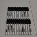 Volcanics Black Magnetic Dry Erase Markers Low Odor Fine Tip Whiteboard Markers Pack of 24