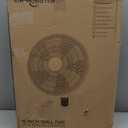 Air Monster 16 Inch Wall Mount Fan with Remote Control, Wall Mount Garage Fan, Oscillating, Plastic Grill, 70 Degree, 3 Speed, Timer, Adjustable Tilt, Fused Plug, ETL, White Color, Ventilador de Pared