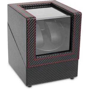 Automatic Single Watch, Winder Noiseless Watch Winders Protective Single Watch Winder Leather Single Watch Winder for Business(W135T)
