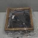 Rpzloila Flush Mount Ceiling Light Fixture for Kitchen Hallway, 2-Light Close to Ceiling Light with Black Metal and Wood Design, Rustic Farmhouse Ceiling (Bulb not Included)