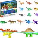 Dinosaur Series - 16pcs Temperature Color Changing Bath Toys, Water Table Toy for Easter Egg Fillers,Goodie Bags Fillers,Themed Party,Classroom Rewards,Carnival Prize, for Kids 3+
