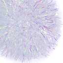 Rave Pasties Adhesive Breast Petal Pasty Holographic Fluffy Fringe Pasties Nipple Covers Rave Breast Stickers (One Size, Silver)
