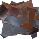 Large Sheets of Leather Scraps for Crafts Sewing Hobby Workshop Crafting Leather Sizes, and Shapes - 5-15 Large Sizes Pieces (3lb)