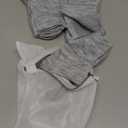 Facool Diabetic Socks for Men Women, Merino Wool Non-Binding Top Crew Socks with Cushion Sole, Seamless Toe 3 Pairs (Large, Light Grey X 3)