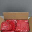 Fitted Tablecloth for 6 Foot Rectangle Tables-6 Pack Red Elastic Outdoor Picnic Table Cover-Spandex Stretch Christmas Table Cloths 6 ft for Camping Dining Room Patio Kitchen Banquet Party