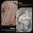 2 x 12 Pcs Silver Ground Straps, 10/15/20 Inch Universal Engine Ground Wire Strap Kit with Ring Terminals, Grounds Strap Automotive for Most Cars