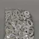 36 Pieces Iron on Letter A-Z 0-9 White Pearl Rhinestone Chenille Letter Patches Iron on Glitter Alphabet Number Bling Patches Decorative Repair Patches for Fabric Shirts Crafts Clothing DIY Decor