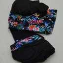 Plus Size Tankini with Shorts - Women Two Piece Bathing Suit Top Tummy Control Swimwear Bottom with Pockets (Colorful Floral), 24W