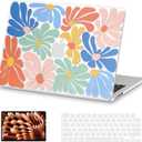 AKIT Compatible with MacBook Air 15 Inch Case 2026 2025-2023 M5 M4 M3 M2 A3448 A3241 A3114 A2941, Pattern Hard Shell Laptop Case+Keyboard Cover+Screen Protector for Mac Air 15 Inch, ColorfulFlowers