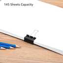 Amazon Basics Sturdy Binder Clips, Office Supplies, Medium 1.25 in, Document Organizing, Black, 96 Count (8 Pack of 12)
