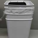 3 Pack Bathroom Trash Can with Lid, 2.5 Gallon Small Slim Trashcan, Automatic Trash Can Touchless, Motion Sensor Waterproof Plastic Trash Bin for Bedroom Kitchen Office Living Room (White)