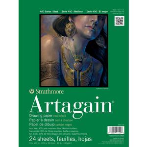 Sundance Strathmore Black Artagain Paper Pad 9x12- 24 Sheets