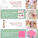 Marspark 201 Pcs Christmas Bulk Gift Set Employee Appreciation Team Gifts Bulk 10 Colors Notepads Gel Pens with Gift Bags Cards Twine Gifts Set for Xmas Coworkers Staffs Team Party Favors