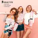 Water Bottle Carrier Bag with Strap for Stanley 40/30 oz Tumbler with Handle, Water Bottle Holder Pouch with Phone Pocket for Stanley Cup Accessories, fit Walking Hiking Travel (Gray)