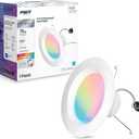 Feit Electric Smart Recessed Downlights, 5-6 Inch, Wi-Fi LED, Dimmable Color-Changing, 1000 Lumens, 11.1W (75W Equivalent), Voice & App Control, Daylight to Soft White, 50,000 Hour Lifespan