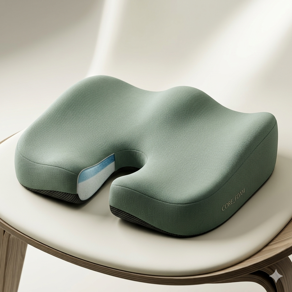 Cushion Lab Pressure Relief Seat Cushion Ergonomic Memory Foam