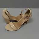 IDIFU Women's 3 Inch Heel Sandals for Women (7, Beige)