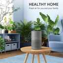 FULMINARE Air Purifiers for Bedroom H13 True HEPA Air Filter, Quiet Air Cleaner With Night Light, Portable Small Air Purifier for Home, Office, Living Room (Gray)