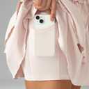 Colorfulkoala Skirts for Women High Waist Mini Tiered A-Line Flowy Shorts Tennis Golf Casual Skorts with Pockets (XL, Marshmallow Pink)