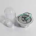 Restaurant Canopy Hood Light Fixture with Thermal and Shock Resistant Globe