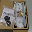 uuffoo 2 Pack Cordless Table Lamp Rechargeable Battery Operated Lights Touch Control LED Portable Desk Lamps 3 Color Stepless Dimming for Outdoor Coffee Bedroom Kitchen (Black)